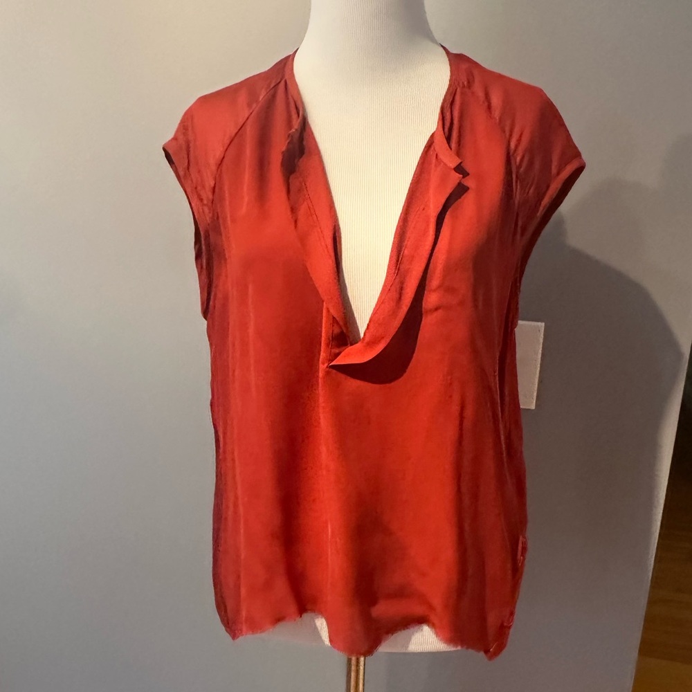 Raquel Allegra silk blouse size small sleeveless
